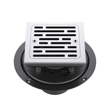 Kibi 4in Tile-In Shower Drain-Brushed Gold KFD0403BG